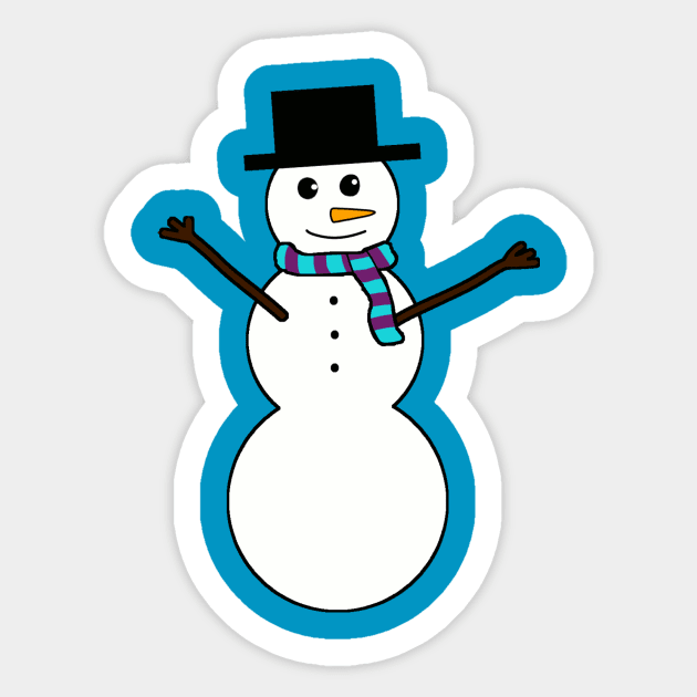 Snowman Sticker by CGWDesigns